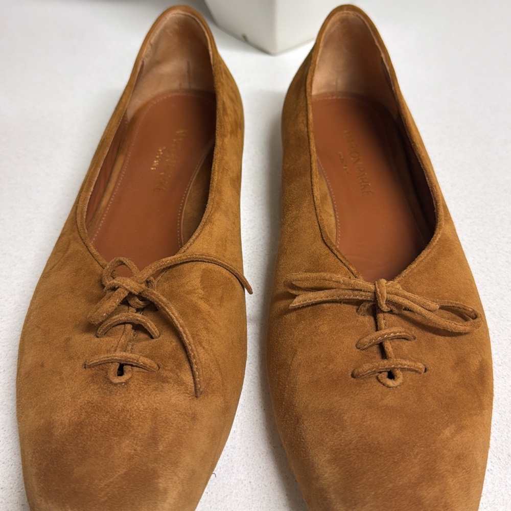 Elegant Brown Suede Lace-Up Loafers